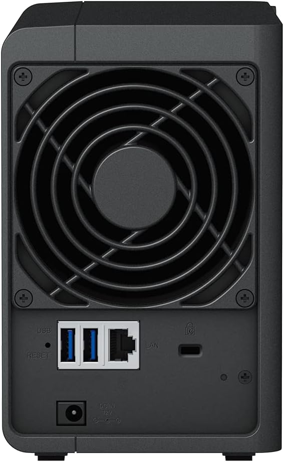 Synology 2-bay DiskStation , Realtek RTD1619B quad-core processor ,2GB DDR4 (non-upgradable)