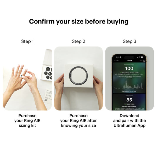 Ultrahuman Ring AIR - Matte Grey