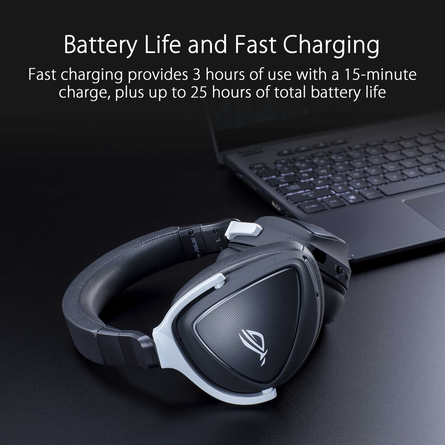 ASUS ROG DELTA S WL AI-Powered Noise-cancelling Wireless Gaming Headset