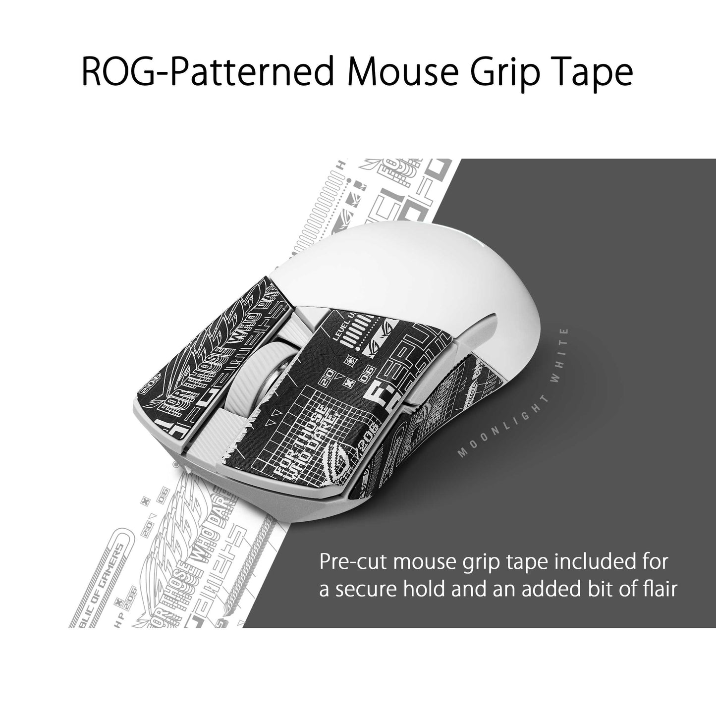 ASUS ROG GLADIUS III WL AIMPOINT Wireless Gaming Mouse - Moonlight White