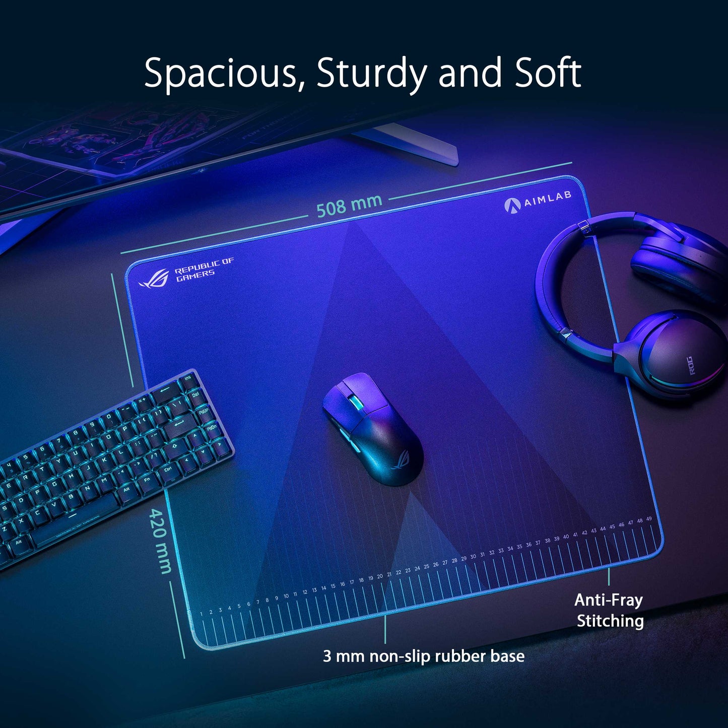 ASUS ROG HONE ACE AIMLAB Edition Gaming Mouse Pad