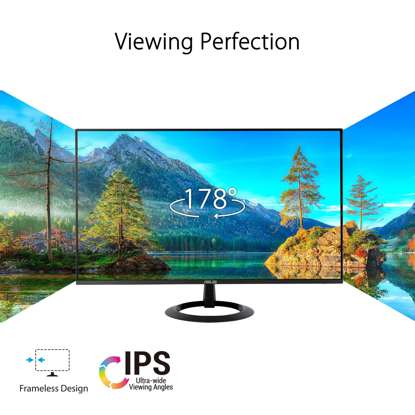 [Clearance/Box Damaged] ASUS VZ27EHF Eye Care Monitor - 27" Full HD, IPS, 100Hz, 1ms MPRT, HDMI, VESA