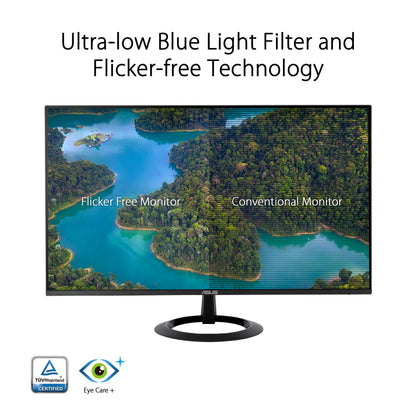 [Clearance/Box Damaged] ASUS VZ27EHF Eye Care Monitor - 27" Full HD, IPS, 100Hz, 1ms MPRT, HDMI, VESA