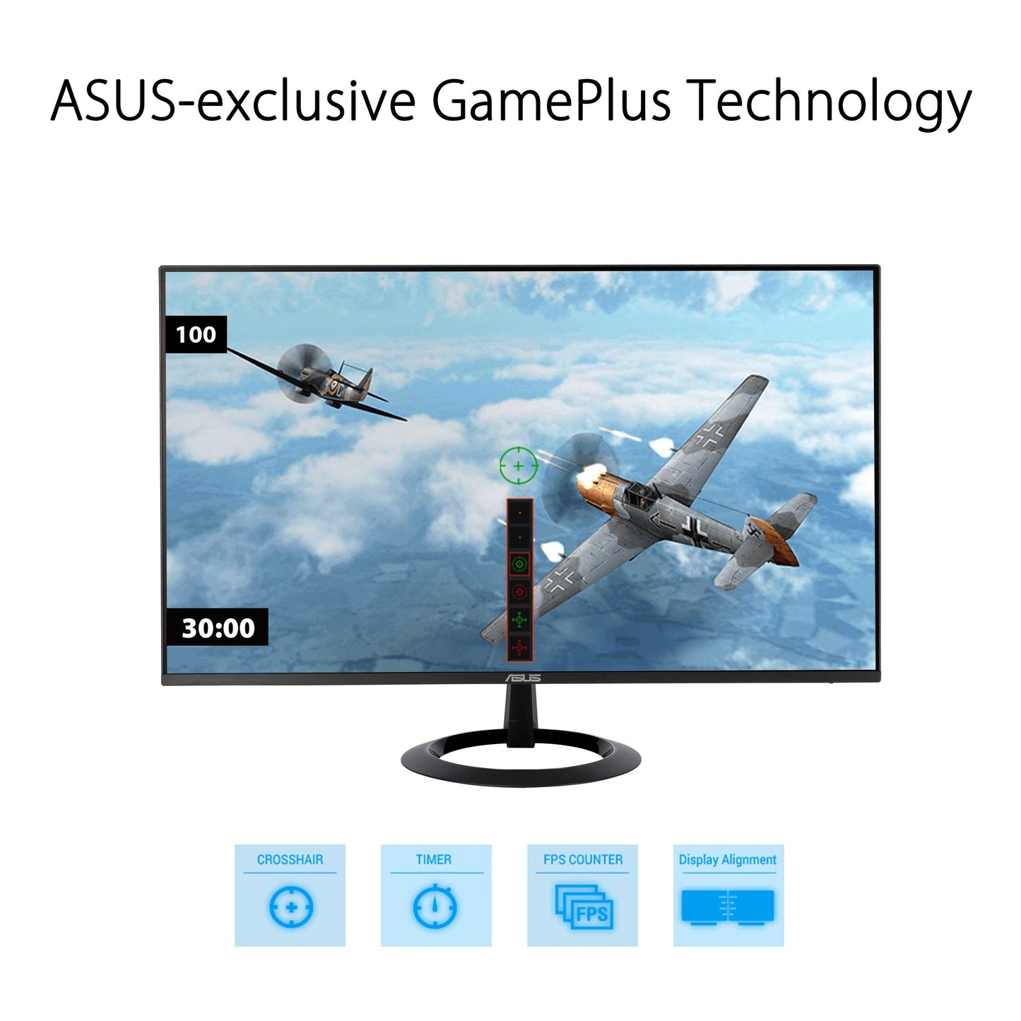 [Clearance/Box Damaged] ASUS VZ27EHF Eye Care Monitor - 27" Full HD, IPS, 100Hz, 1ms MPRT, HDMI, VESA