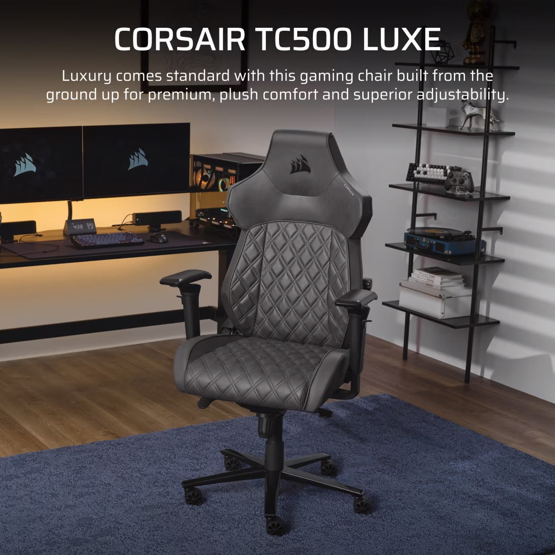 CORSAIR TC500 LUXE Gaming Chair -  Shadow / Frost / Sherwood