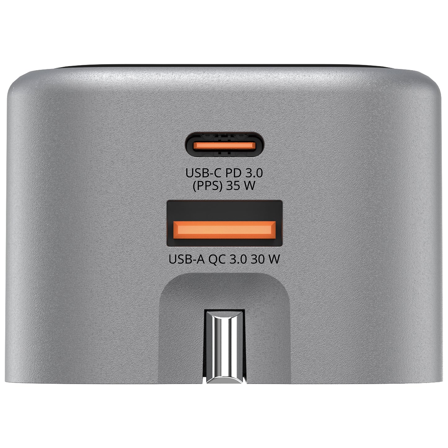 Verbatim 2 Port 35W GaN Charger Foldable UK Plug - VM-32350