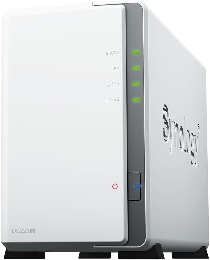 Synology 2-bay DiskStation, Quad Core , 1GB RAM , 1 x 1GbE RJ-45 , ing Btrfs and Snapshot Rep