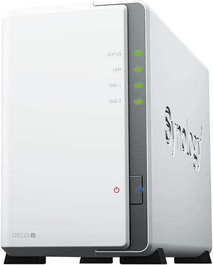 Synology 2-bay DiskStation, Quad Core , 1GB RAM , 1 x 1GbE RJ-45 , ing Btrfs and Snapshot Rep