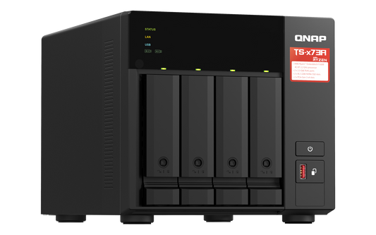 QNAP TS-473A-8G 4-Bay NAS AMD Ryzen quad-core 2.2 GHz 2.5GbE NAS supports M.2 NVMe SSD
