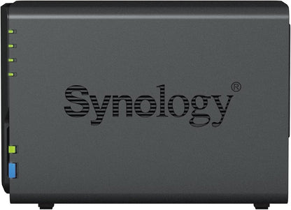 Synology 2-bay DiskStation , Realtek RTD1619B quad-core processor ,2GB DDR4 (non-upgradable)