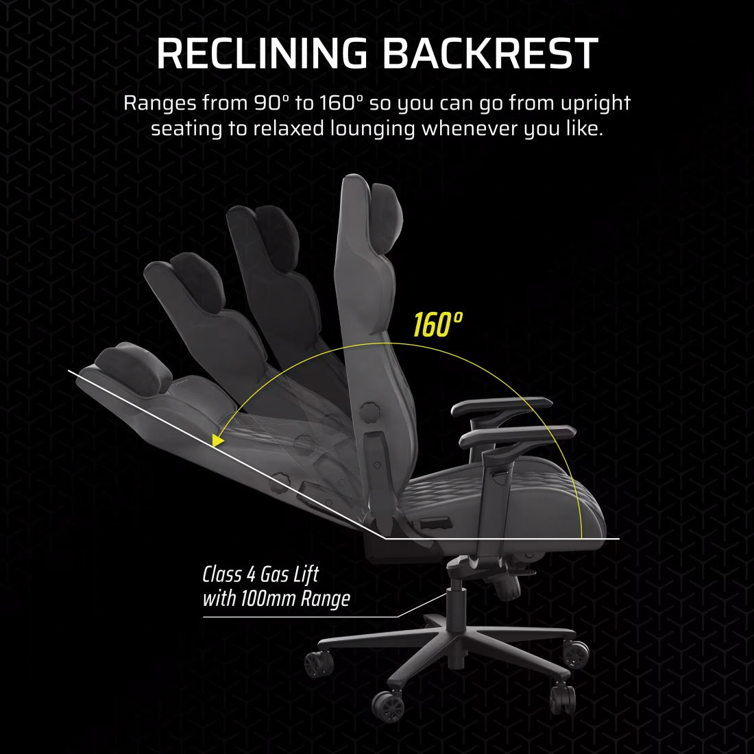 CORSAIR TC500 LUXE Gaming Chair -  Shadow / Frost / Sherwood