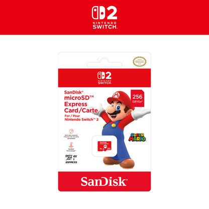 SanDisk microSDTM Express card for Nintendo SwitchTM2 - 256GB