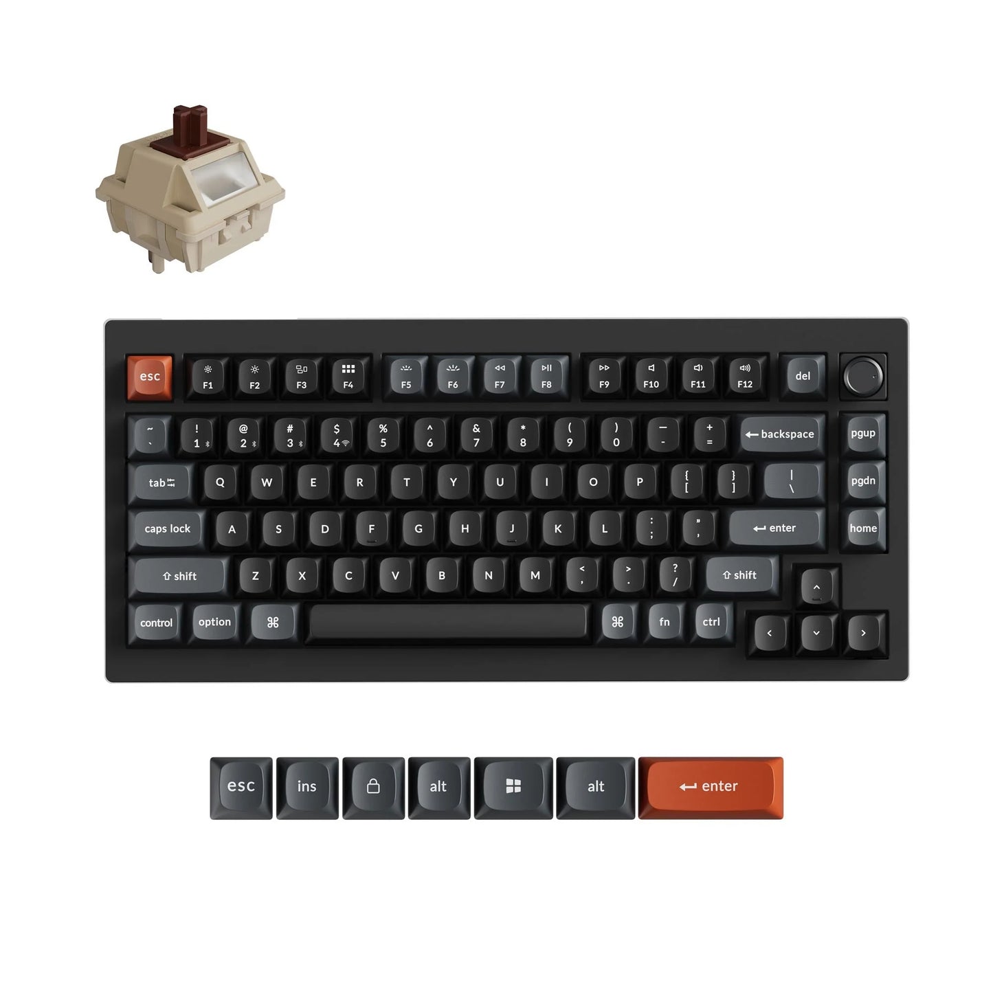 Keychron V1 Ultra 8K ZMK Wireless Custom Mechanical Keyboard