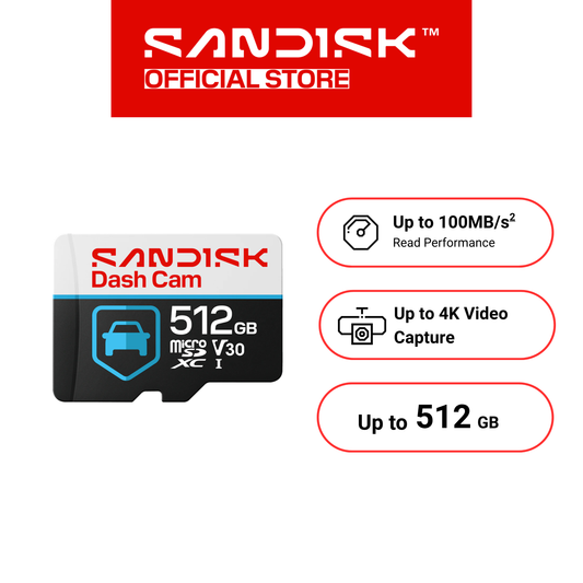 SANDISK High Endurance microSDXC Dash Cam Card