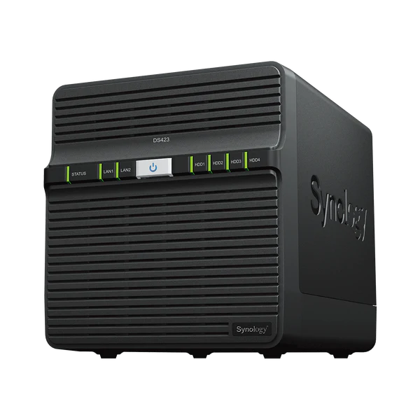 Synology 4-bay Value series Realtek RTD1619B quad-core processor ,2GB DDR4 onboard (non-upgradable)